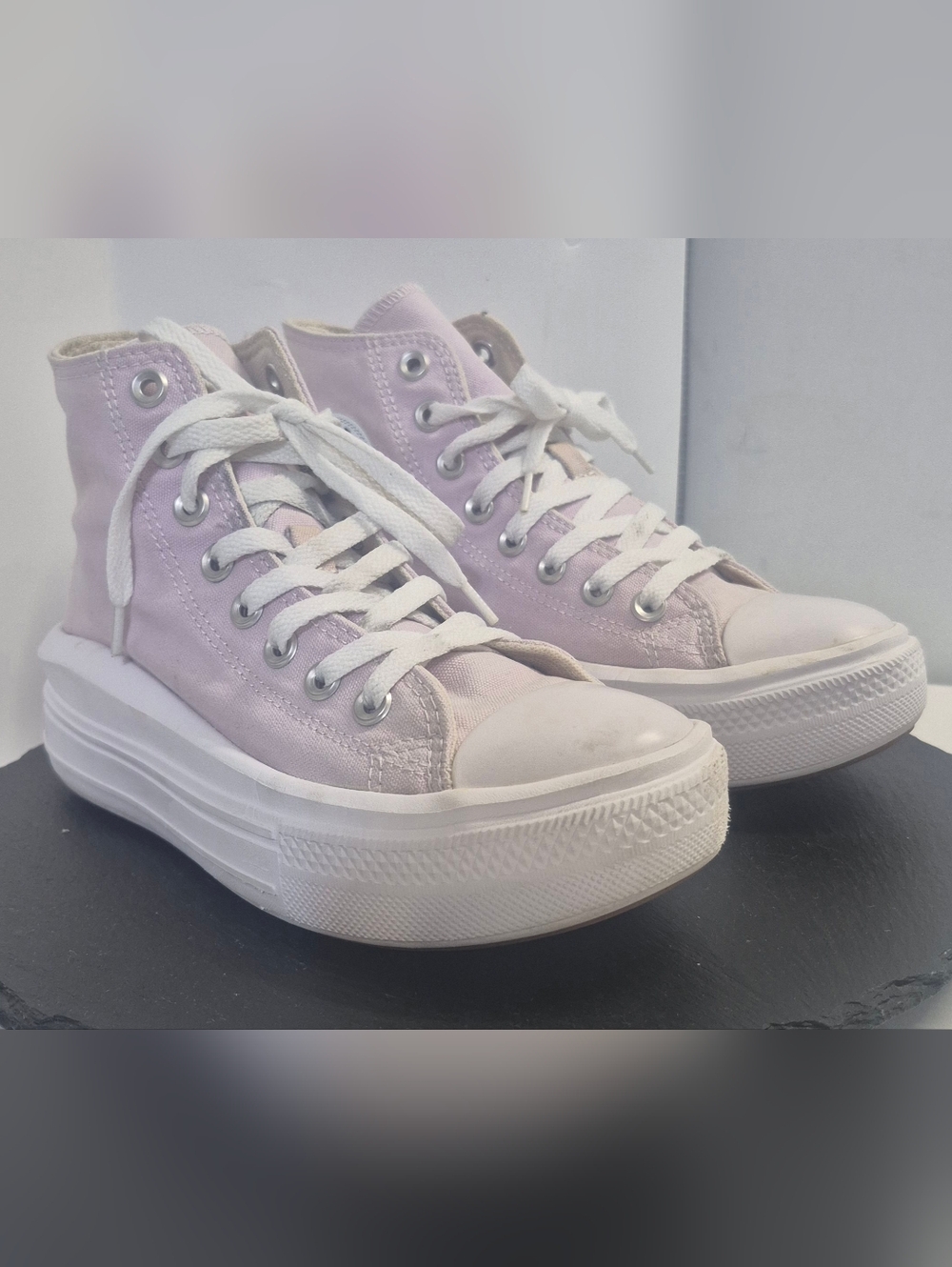 Converse Chuck Taylor All Star Lift Size 7 Platform High ‘ White,Purple